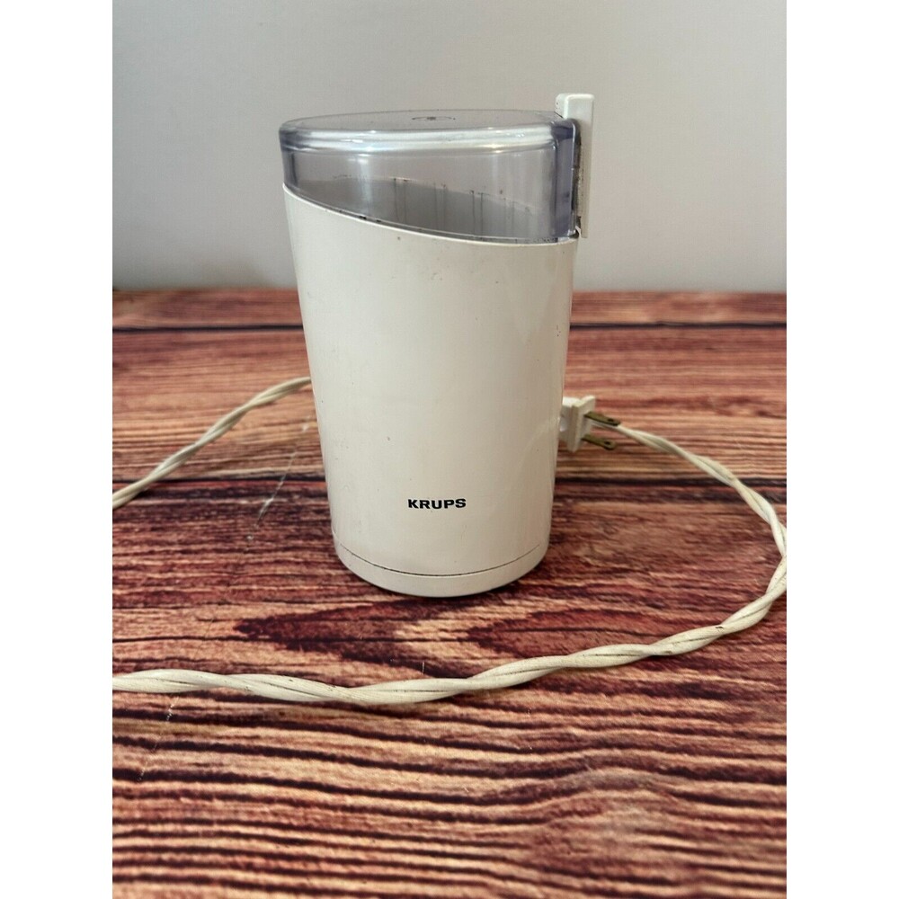 KRUPS Fast One Touch COFFEE BEAN MILL Grinder Type 203 B White